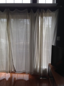 old curtains